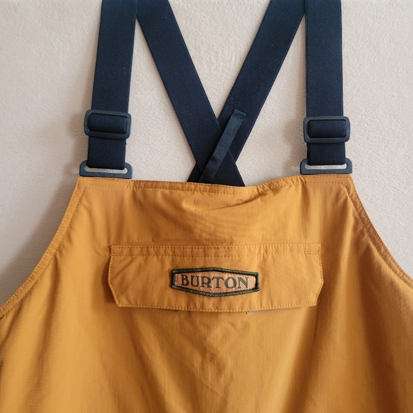 Burton Skylar Bib Pant Size L True Penny  Brown/Orange (12) - Picture 4 of 16